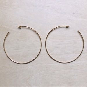 3 for $15: Large Goldtone Hoops